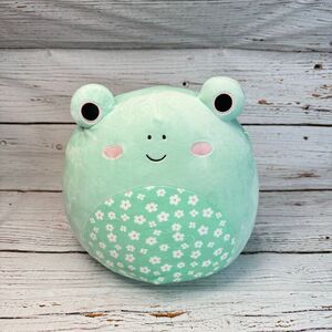 Squishmallows 10” FRITZ the frog with floral tummy - Easter Spring